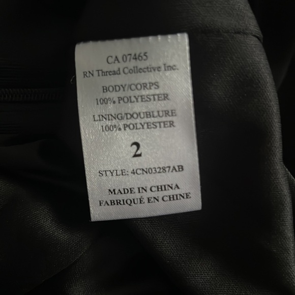 🌺ABS COLLECTION Ribbon Pleated Dress in Classic Black Size 2🌺 - Picture 10 of 10